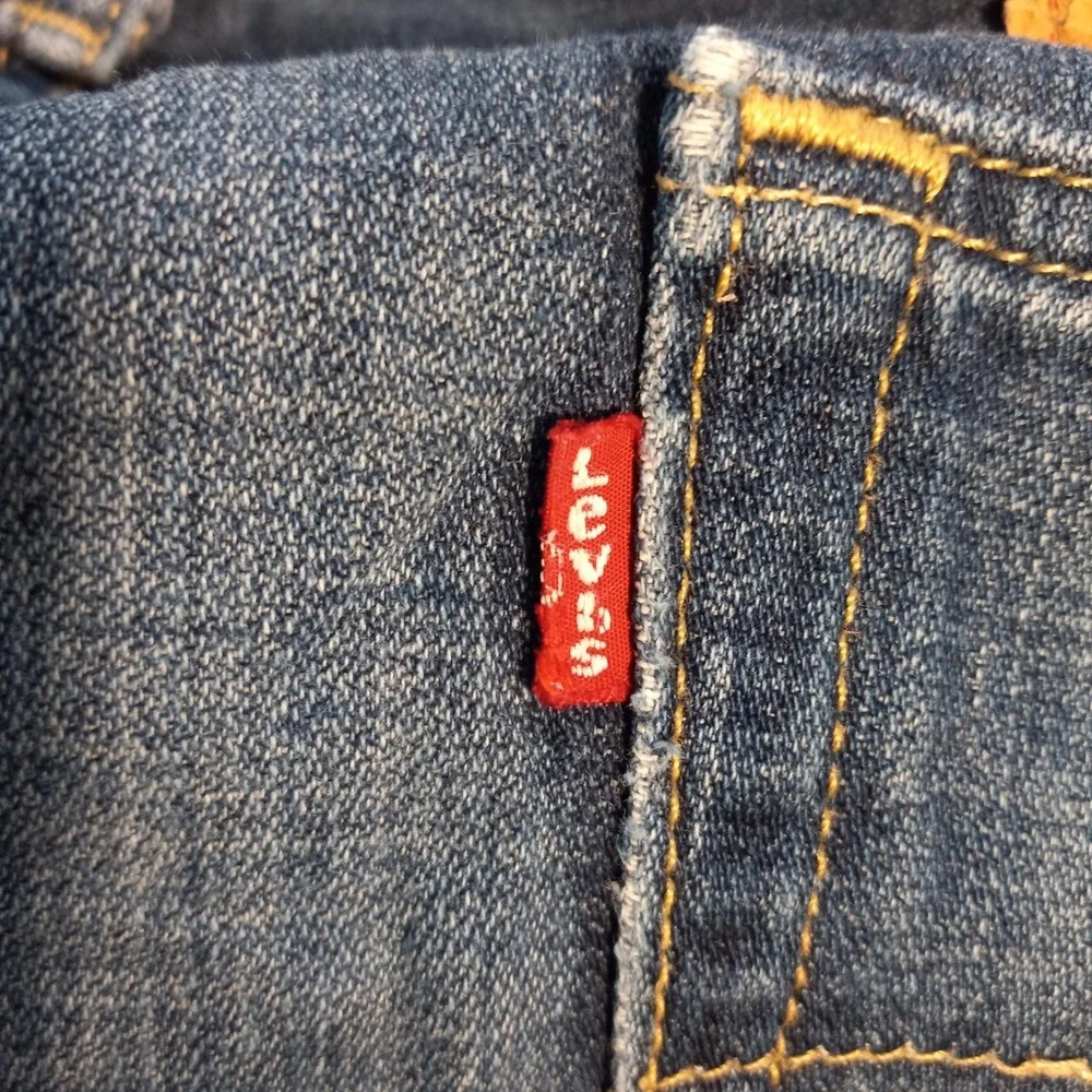 Levi 513 Slim Straight Jeans Mens 34x32 Blue Denim Stretch Pants